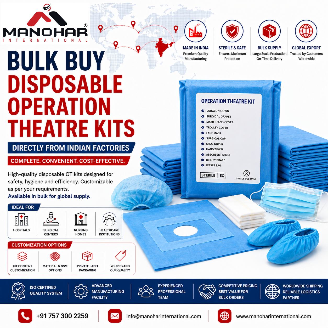 Disposable Surgical OT Kits