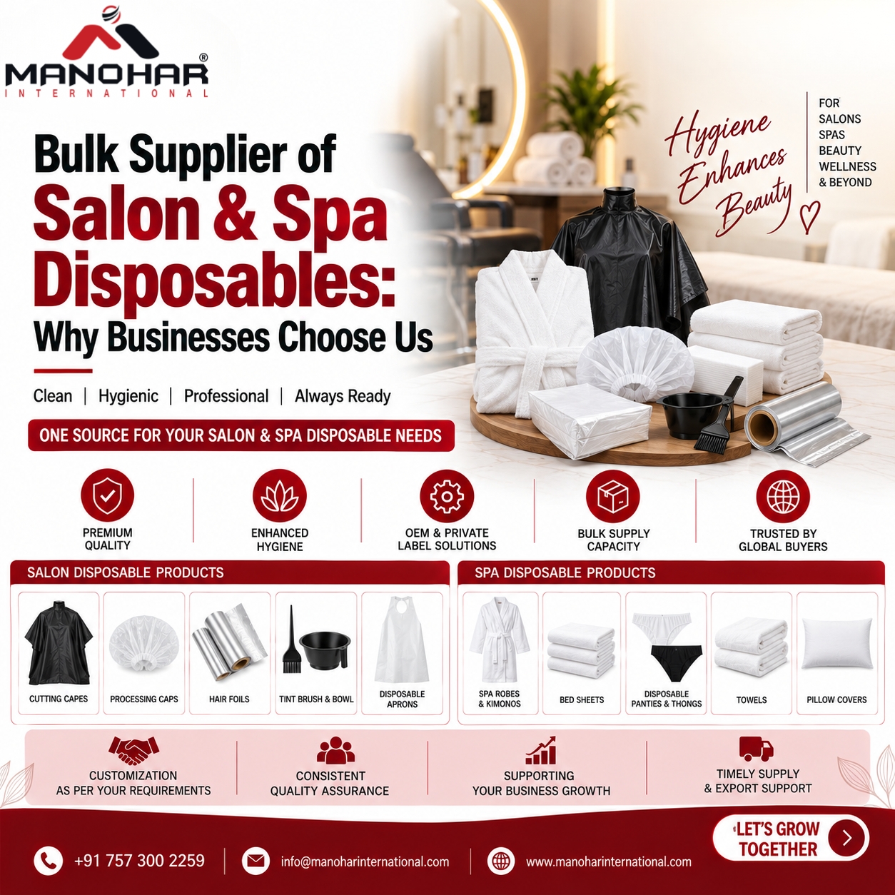 Bulk Supplier of Salon & Spa Disposables