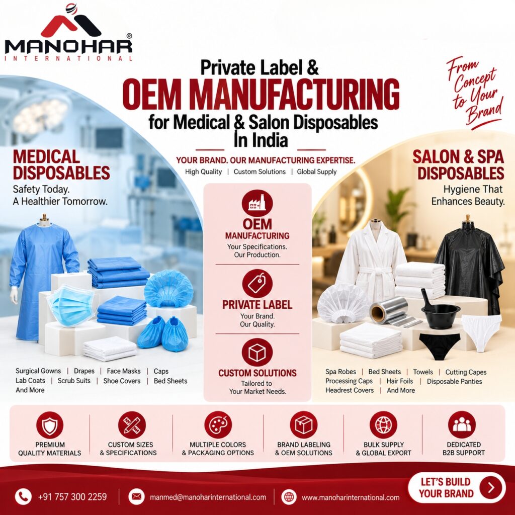 Private Label & OEM Medical & Salon Disposables India