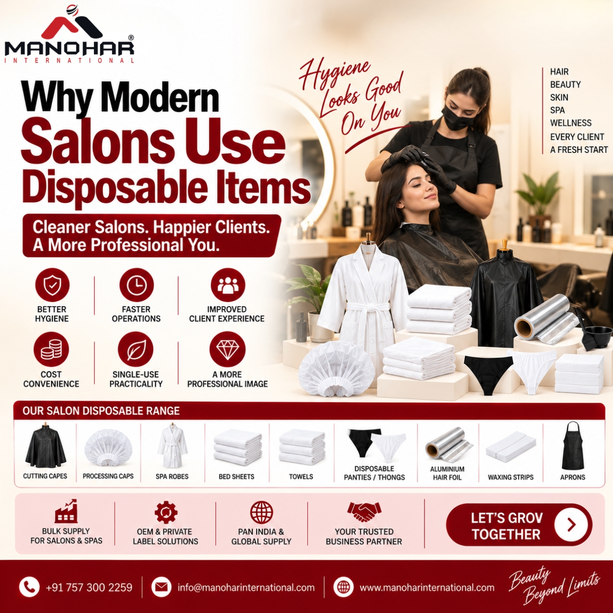 Salon Disposable Products in bulk